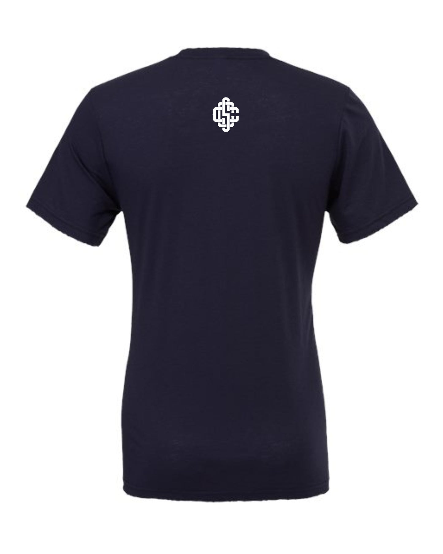 Cigar, Spirits & Cardio Men's Logo Short Sleeve Star Navy Blue